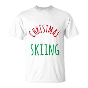 T-shirt de ski de Noël, vêtements assortis pour la famille, tenue de vacances - Product Image 1