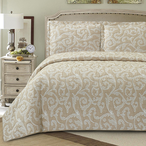 Luxuriöse Jacquard-Steppdecke, Bettüberwurf-Set mit Polyesterfüllung für Schlafzimmer - Product Image 4