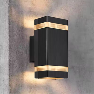 Modern Outdoor E27 LED Wall <b>Lamp</b> Long Strip Design for Exterior Living Room Corridor Garden Waterproof and <b>Solar</b> <b>Powered</b> - Product Image 1