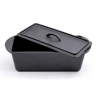 Moule à pain rectangulaire Geovein, rôtissoire à pain, plat à pain en fonte avec couvercle