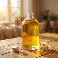 Bouteille en verre plate ronde transparente vide avec bouchon à vis en aluminium pour l'emballage de spiritueux, d'huiles essentielles et de cosmétiques – Vente en gros usine
