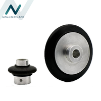 Suku Cadang Lift Roda Tachometer Lift KM710210G01 D75 Encoder Roller Aluminium Roda Generator Kecepatan Roller Motor