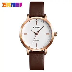 SKMEI 1457นาฬิกาแฟชั่นเครื่องประดับสำหรับผู้หญิงมือนาฬิกาสายหนังแท้นาฬิกาข้อมือผู้หญิงสร้อยข้อมือ