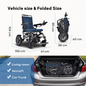 Silla de ruedas eléctrica Sunshine Orange ligera con motor de 500W para adultos, andador y andador motorizado portátil aprobado por la aerolínea - Product Image 3