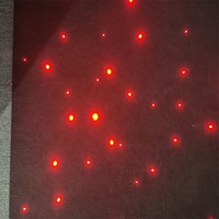 Tapis d'éclairage à fibre optique noire Star Sensory Room Tapis d'éclairage à fibre optique