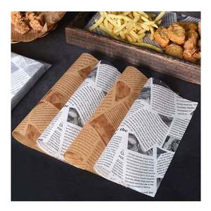 Papier ciré blanc imprimé OEM pour aliments mexicains, 12x12, pour emballage alimentaire, à bon prix - Product Image 1