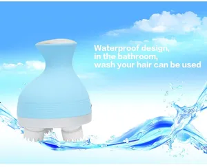 Cuero cabelludo operado por batería nuevo cuello cuerpo estéreo cabeza masajeador con almohada Shiatsu adaptador de calor recargable e inalámbrico - Product Image 5