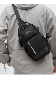 Nueva bolsa de nailon a la moda para hombre, mochila de gran capacidad, bandolera multifunción para exteriores, impermeable, con cremallera, bolso de un solo hombro - Product Image 2