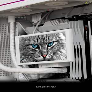 Thermalright Trofeo Vision 360 سم ARGB أبيض Aio Coolerwith 6.86 بوصة شاشة LCD 12 سم وحدة المعالجة المركزية مروحة تبريد رادياتور - Product Image 5