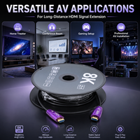 Câble HDMI AOC 2.1 certifié EARC HDR 10, ultra haute vitesse 48 Gbps, vidéo et audio, 20 m, vente en gros par le fournisseur