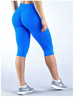 Celana Legging Yoga Premium Wanita GH New Sportswear XS-XL Bahan Nylon Spandex, Model Longgar, Pinggang Tinggi, Lipat, Kaki Lebar