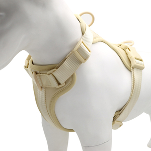 Adjustable Solid Color Nylon Dog Harness with Buckle Closure for Small Dogs Simple Style Pet Harnesses - Product Image 3