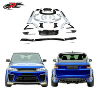 Kit carrosserie en fibre de carbone style MSY pour Range Rover Sport SVR : Spoiler avant, diffuseur arrière, jupes latérales, aileron arrière (extérieur)