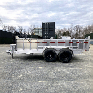 Remolque de Aluminio de Doble Eje con Elevación Hidráulica 7x14 para Transporte Pesado - Product Image 1