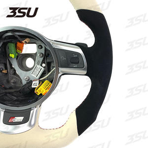 Volant en cuir pour Audi TT TTS TTRS S3 S4 S5 <span class=keywords><strong>A3</strong></span> A4 A5 A6 Pièces automobiles en fibre de carbone 2010 2011 2012 2013 2014 2015 - Product Image 4