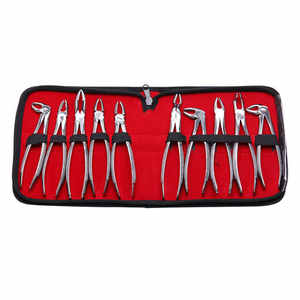 Foshan Meite Kit <span class=keywords><strong>Forceps</strong></span> ekstraksi gigi 10 buah/set kualitas tinggi untuk instrumen bedah gigi dewasa - Product Image 2
