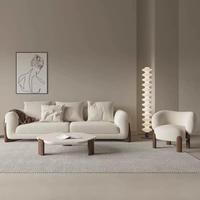 Ensemble de canapé-lit modulaire en velours au design moderne avec pieds en bois, sectionnel personnalisé pour les hôtels, les villas et les salles de sport
