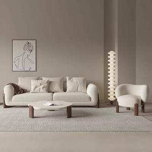Ensemble de canapé-lit modulaire en velours au design moderne avec pieds en bois, sectionnel personnalisé pour les hôtels, les villas et les salles de sport - Product Image 3