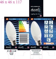E12 Kandelaber LED-Glühbirnen 5W 500 Lumen Tageslicht Weiß Moderne Leichtgewichtige Aufputz-Kronleuchter- & Kerzenleuchten-Glühbirnen