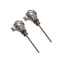 Sonda Industrial de Acero Inoxidable para Medición de Temperatura, Termopar Tipo K, Tipo Pt100