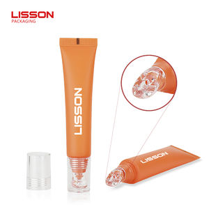 OEM 화장품 10ml 15ml 아이크림 세럼 립글로스 립밤 용기 PE 스퀴즈 튜브 포장 (메탈 아연 합금 어플리케이터 포함) - Product Image 5