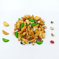 Snacks de Arroz Kakinotane Salados, Horneados y Fritos, con Frijoles Surtidos Recubiertos, para Marca Privada OEM