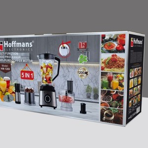 Robot culinaire multifonction Hoffmans HM-1269, 1200W, mixeur <span class=keywords><strong>de</strong></span> cuisine haute vitesse, bol en PC incassable <span class=keywords><strong>de</strong></span> 1,8L avec hachoir à viande - Product Image 2