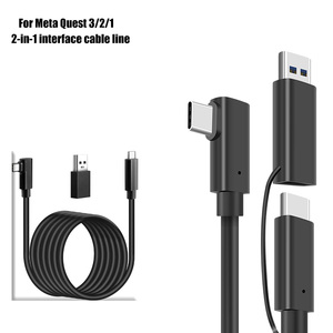 Câble de chargement USB 3.<span class=keywords><strong>2</strong></span> type-c, transfert de données à grande vitesse 5Gbps, pour 1/<span class=keywords><strong>2</strong></span>/3/<span class=keywords><strong>Steam</strong></span> Deck, pour 3 accessoires VR - Product Image 1