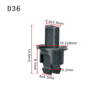 D36 Spot Wholesale Black Auto Fasteners Buckle Seal Strip Clips