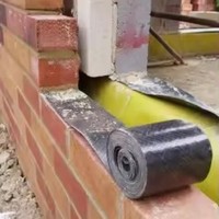 Membrane DPC en polyéthylène flexible de 0,5 mm, type A, rouleau de 300 mm x 30 m, pare-vapeur pour mur en maçonnerie à cavité