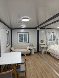 Maison mobile modulaire extensible imperméable de 20 pieds ou 40 pieds, maison conteneur de luxe avec 2 chambres et <span class=keywords><strong>cuisine</strong></span> - Product Image 4