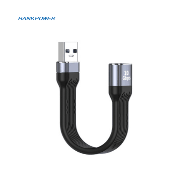 13cm Flat USB a Male to Female Flexible Short Mini Cord Portable for Power Bank USB3.0 10Gbps Charging Data FPC Cable