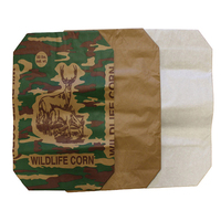 25kg Kraft Paper Bag Recyclable Multiwall Kraft Paper Cement Valve Bag Sack for Mortar Tile Adhesive Sand