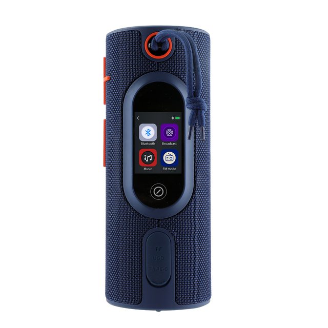 RGB Digital Display Wireless Speaker, IPX5 Waterproof Portable Outdoor Bluetooth Audio