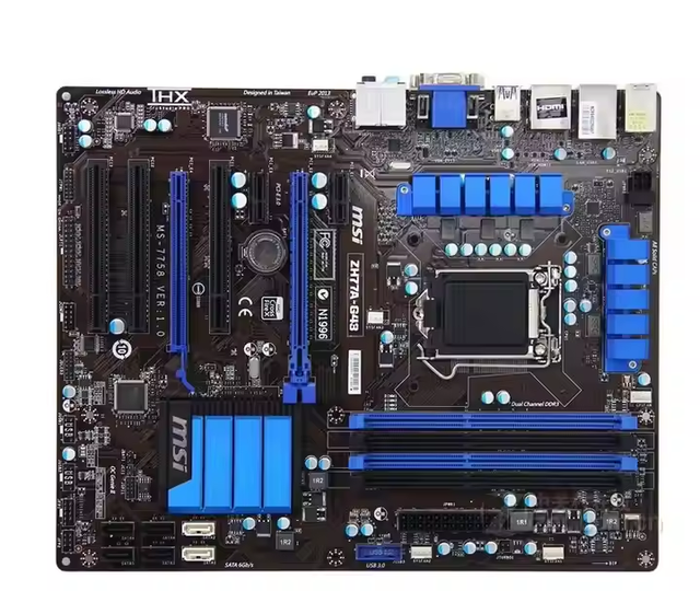 For ZH77A-G43 Original Used Desktop Motherboard DDR3 LGA 1155 for I3 I5 I7 CPU 32GB H77 PC Mainboard