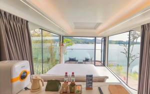 Maisons préfabriquées écologiques extensibles, maisons modulaires en forme de capsule spatiale pour les vacances ou une vie permanente - Product Image 6