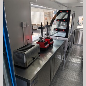 Mobile Coffee Ice Cream Trailer <strong>Street</strong> Customizable Color/Size Food Cart <strong>Snack</strong> on Sale with Lights - Product Image 6