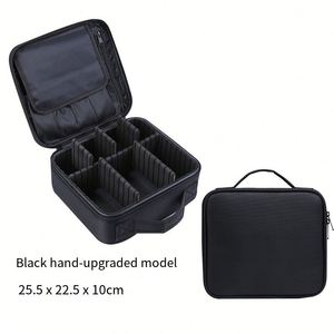 Small Professional Compartment Cosmetic Bag, Portable, Simple and Elegant Korean Style Travel Storage Bag - Product Image 3