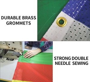 FEAMONT Tessuto a Rete Stampato di Grande Formato per <span class=keywords><strong>Banner</strong></span> Esterni con Eccellente Permeabilità all'Aria <span class=keywords><strong>su</strong></span> Ponteggi e Recinzioni Perimetrali - Product Image 2