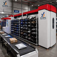 Peralatan Penyortiran Dinding 3D Otomatis, Penyortir Dinding Otomatis, Sistem Penyortiran Dinding Cerdas AGV/Sistem Penyortiran