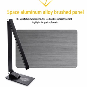 LED Desk Lamp <b>Wireless</b> Charging Table <b>Light</b> 5 Modes Reading Lamp One Touch Multi-function Bedroom Lamp USB Charging Night <b>Light</b> - Product Image 3