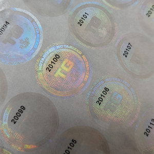 Custom <strong>holo</strong> Stickers State Hologram Overlay Foil logo Label Custom Printing Transparent Hologram 3d Sticker