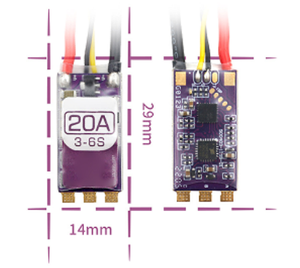 Controlador Micro ESC de Precisión PMW 128k 20A/35A/45A/50A 3-6S Dshot Sin Escobillas para Drones de Carreras FPV Ligeros - Product Image 6