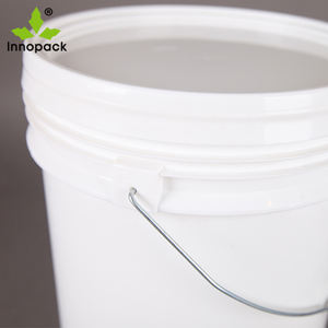 Innopack White 18L Plastic Recyclable <b>Bucket</b> with Handles and <b>Lid</b> Food Grade for Gas & Oil Packaging - Product Image 6