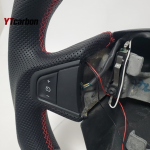 YTcarbon para <span class=keywords><strong>Megane</strong></span> 3 RS CC <span class=keywords><strong>GT</strong></span> Volante LED de fibra de carbono real personalizado - Product Image 3