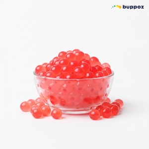สตรอว์เบอร์รี่ป๊อปปิ้งโบบา 2.1 กก. แบบถัง ฮาลาล HACCP สำหรับร้านชานมไข่มุก รับผลิตแบบ OEM - Product Image 4