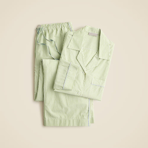 <span class=keywords><strong>Pigiama</strong></span> da <span class=keywords><strong>Donna</strong></span> in <span class=keywords><strong>Cotone</strong></span> Biologico, Set <span class=keywords><strong>Pigiama</strong></span> a Maniche Lunghe con Pantaloni in Popeline di <span class=keywords><strong>Cotone</strong></span> a Righe, Abbigliamento da Casa per <span class=keywords><strong>Donna</strong></span> - Product Image 2