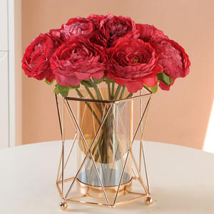 Vas Seni Besi Modern Amerika untuk Dekorasi Meja, Rangkaian Bunga Ruang Tamu, Lemari Anggur, Meja Kopi, Meja Kerja, Festival JHMJ <span class=keywords><strong>DR</strong></span>-240028 - Product Image 1