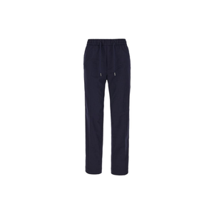 Pantalon en coton stretch bleu marine de haute qualité Designer Taille élastique avec cordon de serrage Joggers en coton - Product Image 1