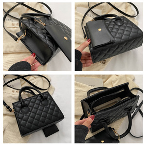 Túi xách và ví da PU dành cho nữ Túi đeo chéo và đeo vai có khóa kéo chất lượng cao Phong cách thời trang dành cho nữ - Product Image 3